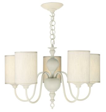 A Smooth Cream Finish Ceiling Chandelier ID Large View