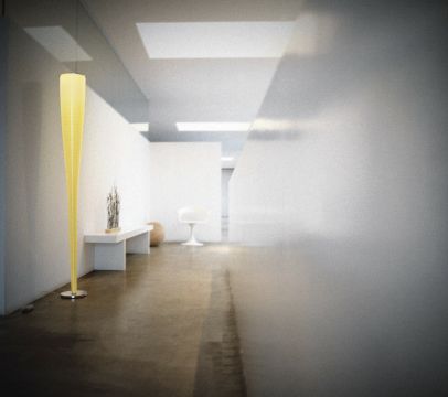 FOSCARINI MITE Floor Lamp - black 20 or yellow 55 Large View