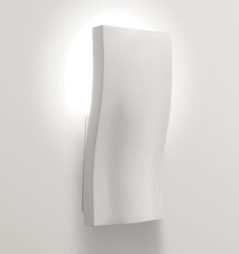 A Decorative White Plaster Wall Light ID Large View