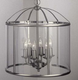 Italian lantern finished in satin silver ø 43 cm ID Large View