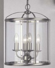 Italian silver lantern ø32cm with clear rounded glass ID Large View