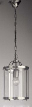 Italian lantern ø20cm finished in satin silver ID Large View