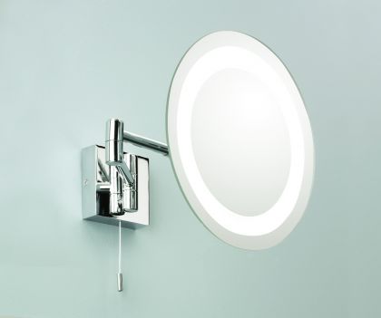 Polished Chrome Adjustable Bathroom Mirror ID Large View