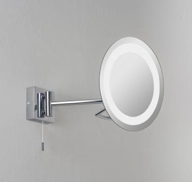 Polished Chrome Adjustable Bathroom Mirror ID Large View