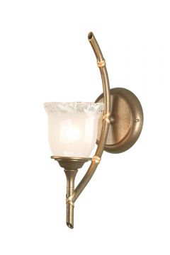 Single Bathroom Wall Light in Bronze Patina ID Large View
