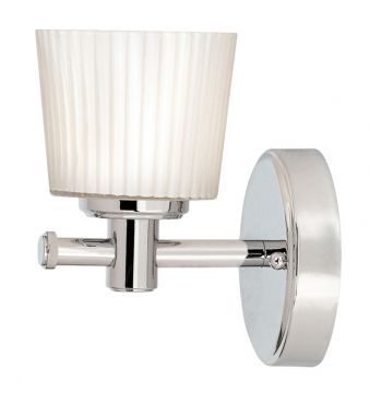 Single Bathroom Wall Light in Chrome ID Large View