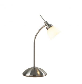 Touch Operated Satin Chrome Table Lamp ID Large View