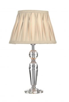 Small Crystal Table Lamp Complete with Shade - DISCONTINUED Large View