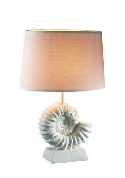 Stone Effect Table Lamp Complete with Shade ID Large View