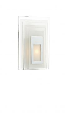 3W Led Wall Bracket with Frosted and Clear Glass ID Large View