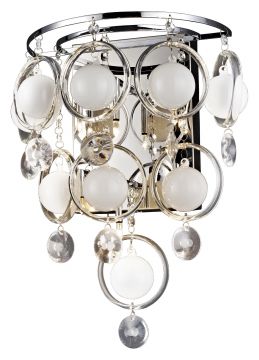 Six Light Wall Bracket with Suspended Ball Crystal - DISCONTINUED Large View