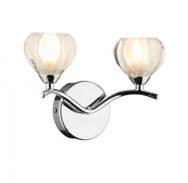 Polished Chrome switched Double Wall Bracket ID Large View