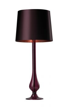 Purple Table Lamp complete with Shade  - DISCONTINUED Large View