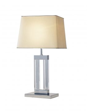 Chrome Table Lamp complete with Shade  ID Large View