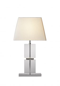 Quartz Glass Table Lamp complete with Shade - DISCONTINUED Large View