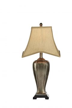 Table Lamp Silver/Gold complete with Shade ID Large View