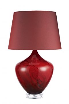 Table Lamp Red complete with Shade - DISCONTINUED Large View