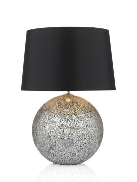 Medium Ball Table Lamp complete with Black Shade - DISCONTINUED Large View