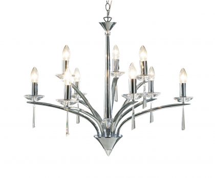 9 Light Dual Mount Pendant in Polished Chrome - DISCONTINUED Large View
