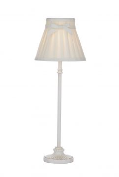 Cream Table Lamp complete with Shade ID Large View