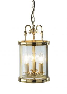 Polished Brass Dual Mount Circular Lantern ID Large View