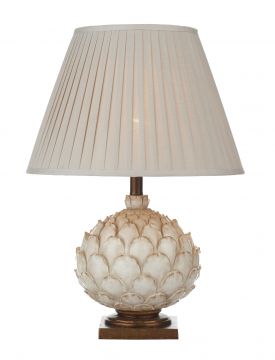 Large Cream Table Lamp complete with Shade ID Large View