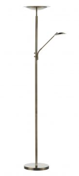 Antique Brass LED Mother and Child Floor Lamp - DISCONTINUED Large View