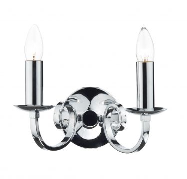 Traditional Style Polished Chrome Double Wall Bracket ID Large View