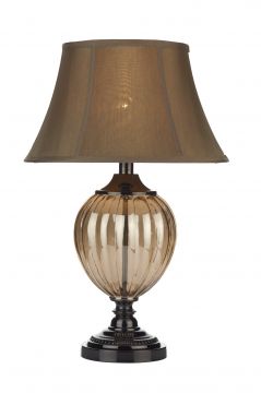 Campagne Gold Glass Table Lamp complete with Bronze Shade - DISCONTINUED Large View