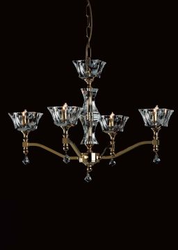 Stunning Chunky Crystal Ceiling Light - Colour Options ID Large View