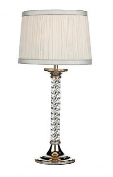 Polished Nickel Table Lamp complete with Shade - DISCONTINUED Large View