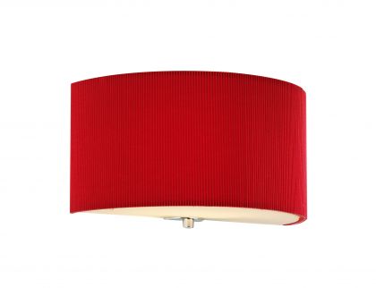 Red Micropleat Wall Bracket with Glass Diffuser - DISCONTINUED Large View