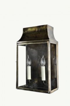 Medium Solid Brass Wall Lantern - Colour Options ID Large View