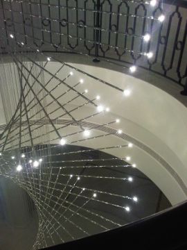 Project Work - Palm Island Dubai - Stairwell Chandelier ID Large View