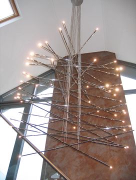 Project Work - Spiral Staircase Chandelier  - Newcastle ID Large View