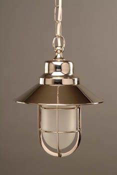 Small Solid Polished Nickel Exterior Pendant ID Large View