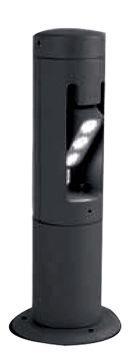 Modern LED Graphite Exterior Post  50 cm ID Large View