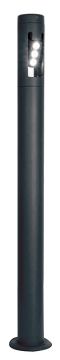 Modern LED Graphite Exterior Post 130 cm ID Large View