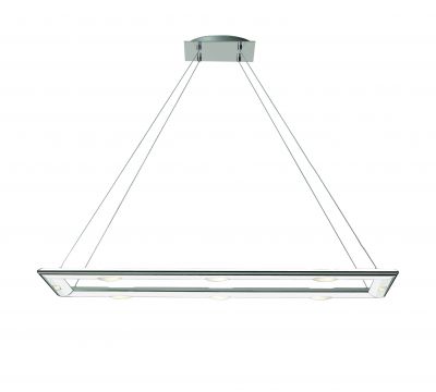 A Contemporary Minimal 8 Lamp Ceiling Light in Chrome  - DISCONTINUED Large View