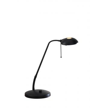Black Adjustable Halogen Task Light with Dimmer Switch - DISCONTINUED Large View