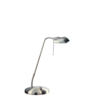 Adjustable Desk Lamp with Dimmer in Satin Chrome - DISCONTINUED Large View