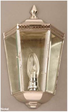 Hand Made Solid Brass Exterior Wall Light- Colour Options ID Large View