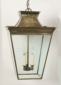 Large Solid Brass Lantern - Size and Colour Options ID Large View