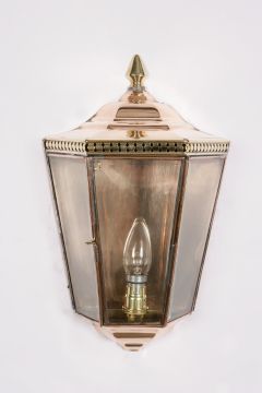 Medium size solid brass wall lantern - Colour and size options. Distressed (AB) £580.50 Large View