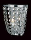 A Small Crystal Wall Light Finished in Polished Chrome ID