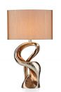 Gold Resin Table Lamp Complete with Gold Shade ID