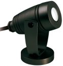 An Adjustable Black Waterproof LED Spotlight with spike ID