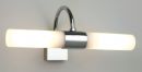 An Over-Mirror Bathroom Wall Light in Chrome with Glass ID 1