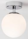 A Round Opal Glass Bathroom Ceiling Light ID