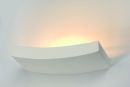 A White Plaster Halogen Floating Wall Uplighter ID